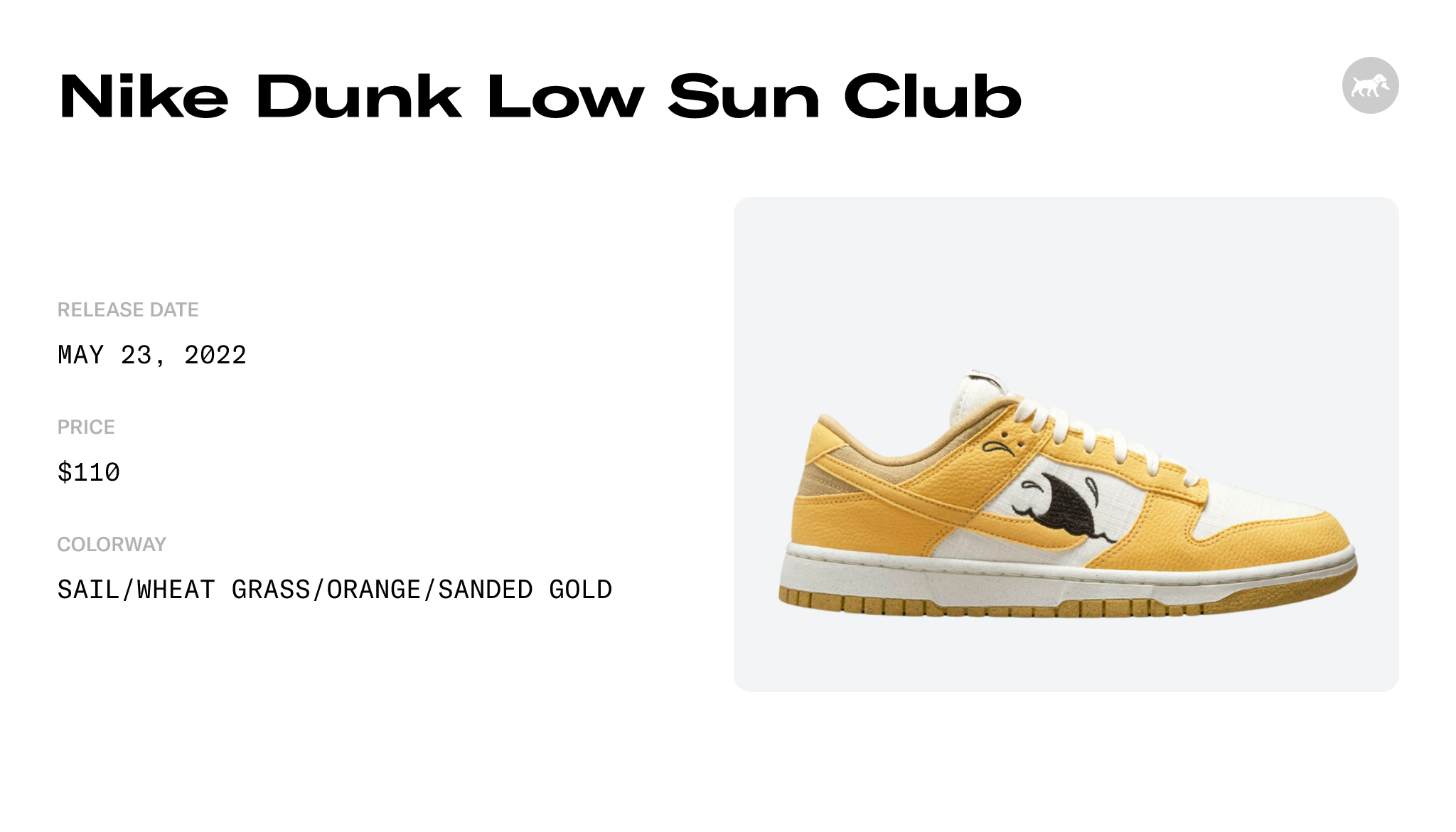 Buy the Nike Dunk Low Retro Sun Club Women Sneakers Sail Gold White Blue US  8