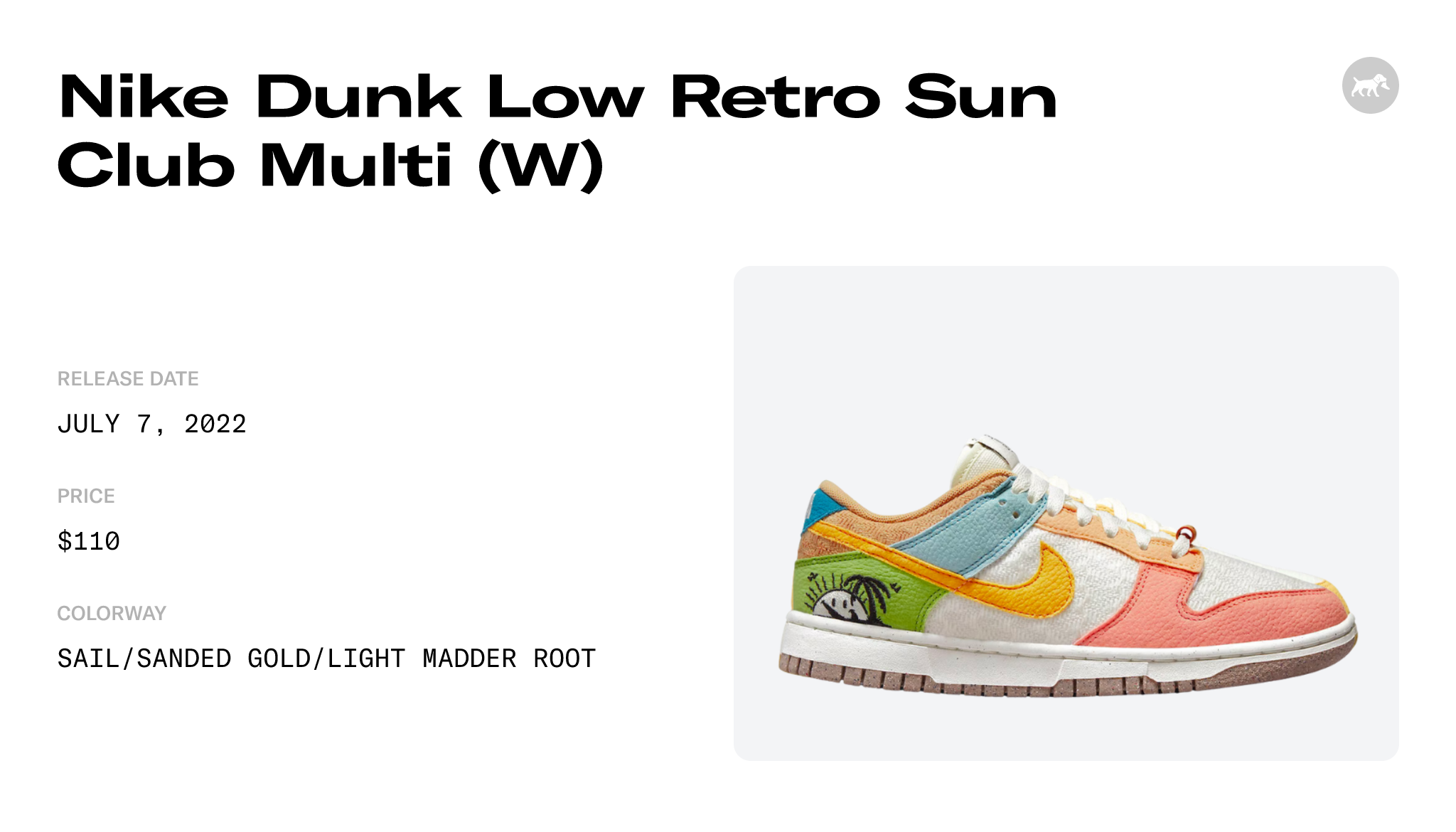 Nike Dunk Low Retro Sun Club Multi DQ0265-100