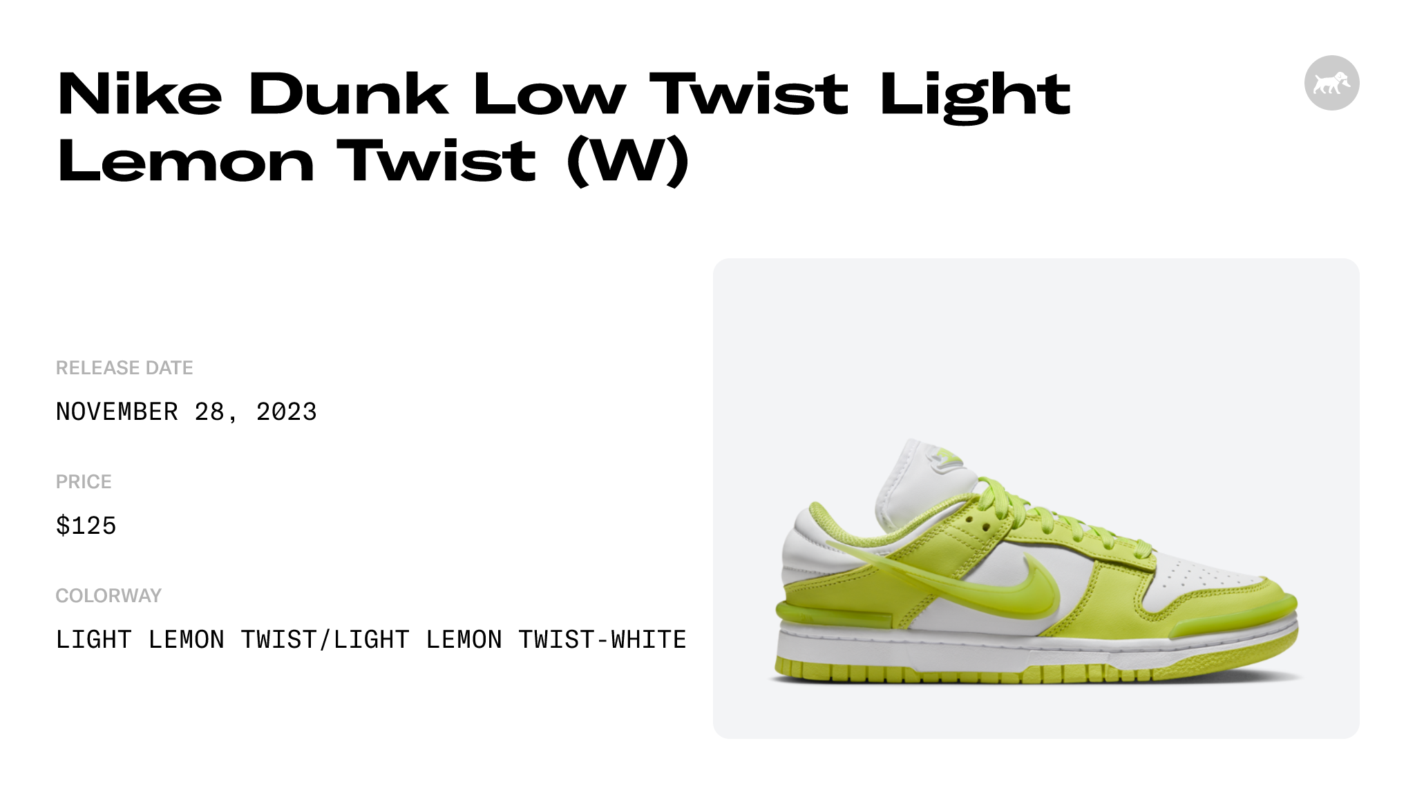 Nike Dunk Low Twist Light Lemon Twist (W) - DZ2794-700 Raffles and