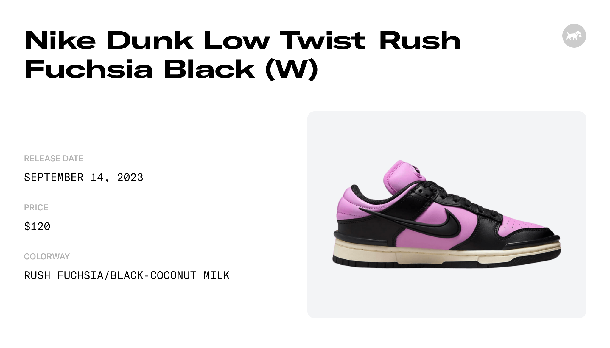 Nike Dunk Low Twist Rush Fuchsia Black (W) - DZ2794-500 Raffles