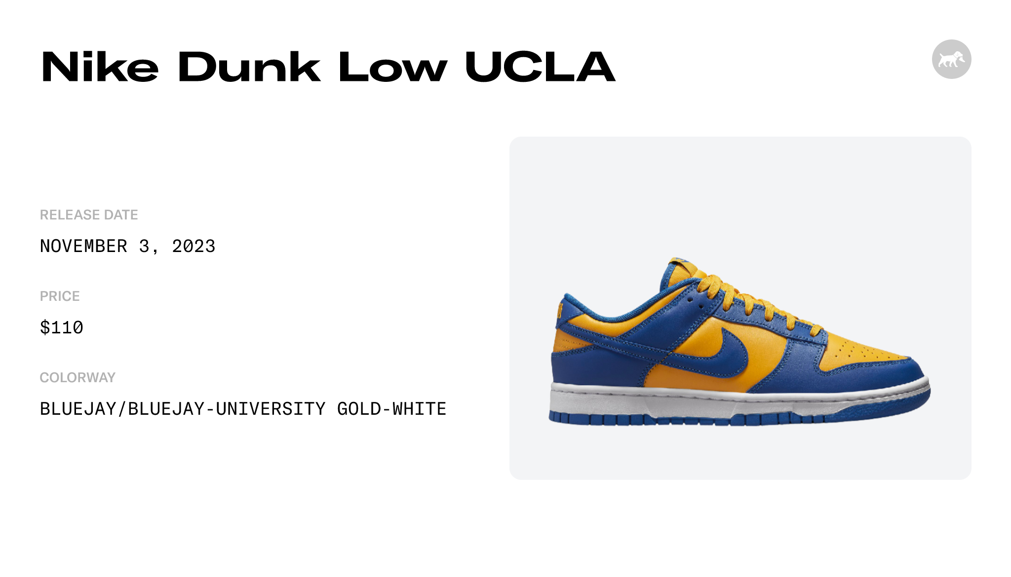 Nike Dunk Low UCLA - DD1391-402 Raffles and Release Date