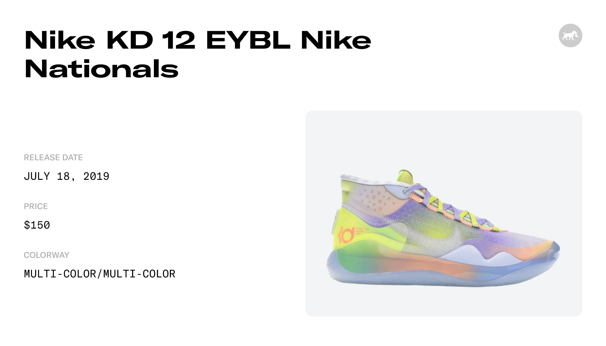 Kd 12 eybl release on sale date