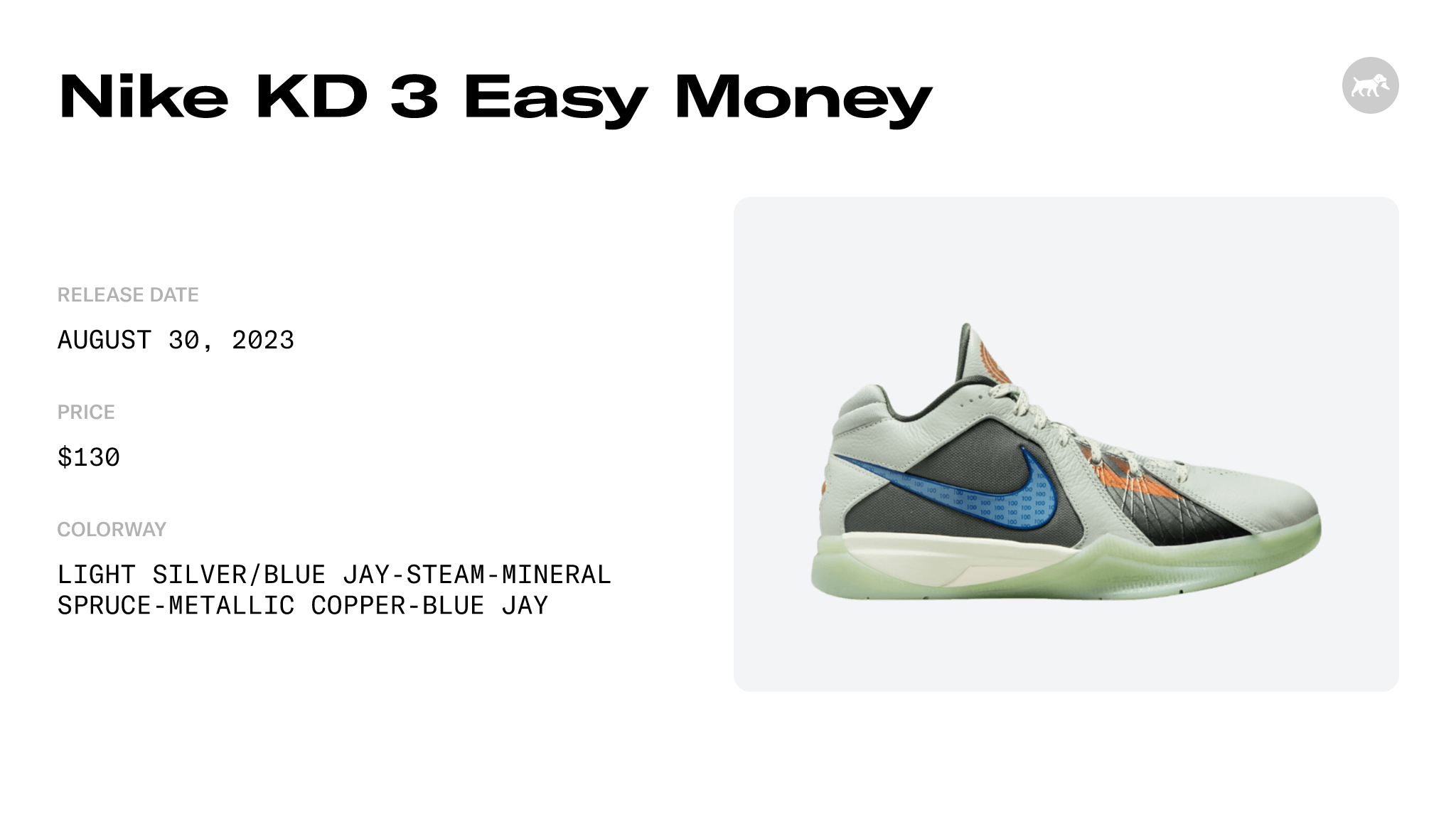Nike KD 3 Easy Money - FJ0980-001 Raffles and Release Date