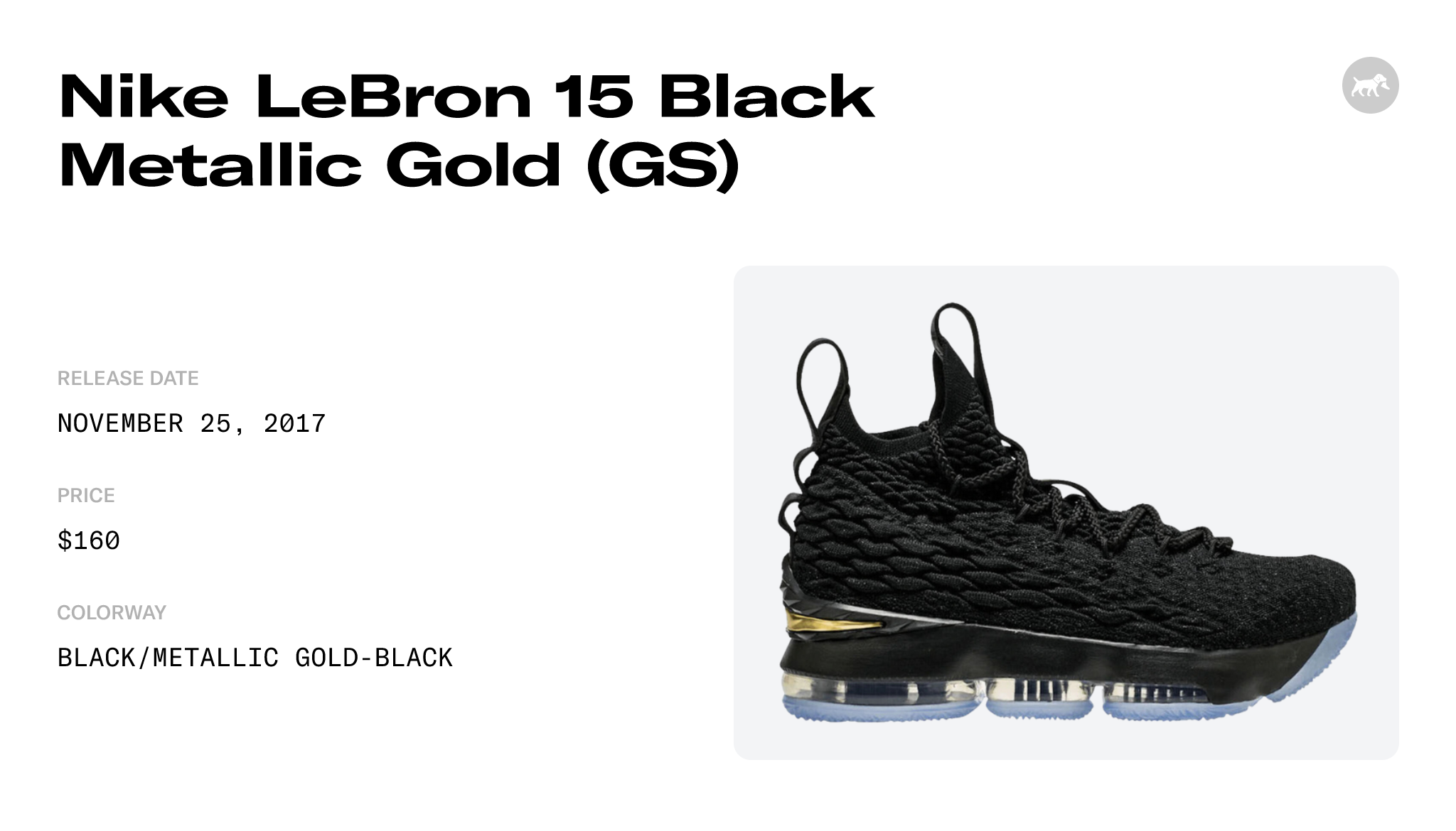 Lebron 15 on sale black metallic gold