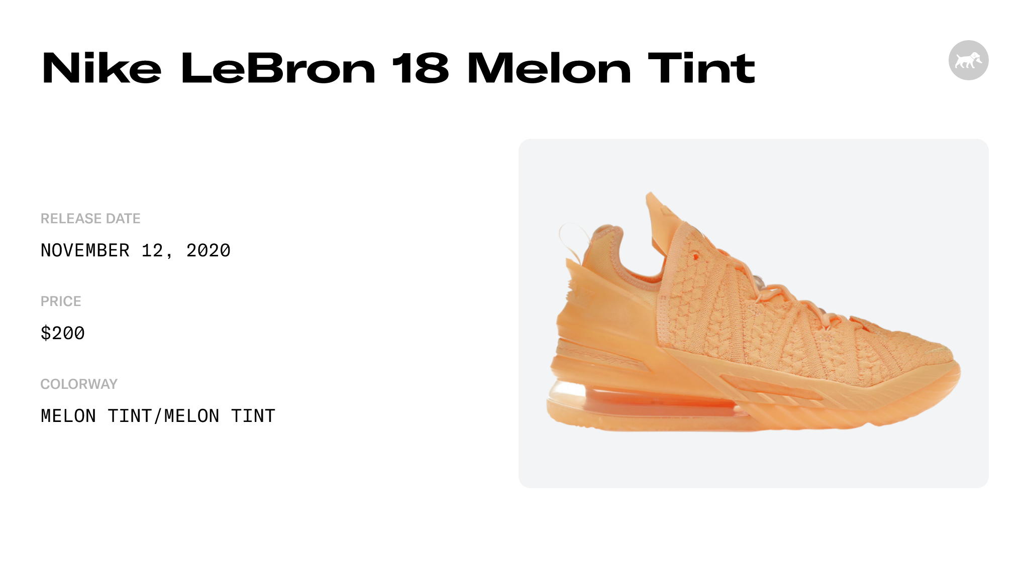 Nike LeBron 18 Melon Tint - DB8148-800/DB8148-801/DB7644-801