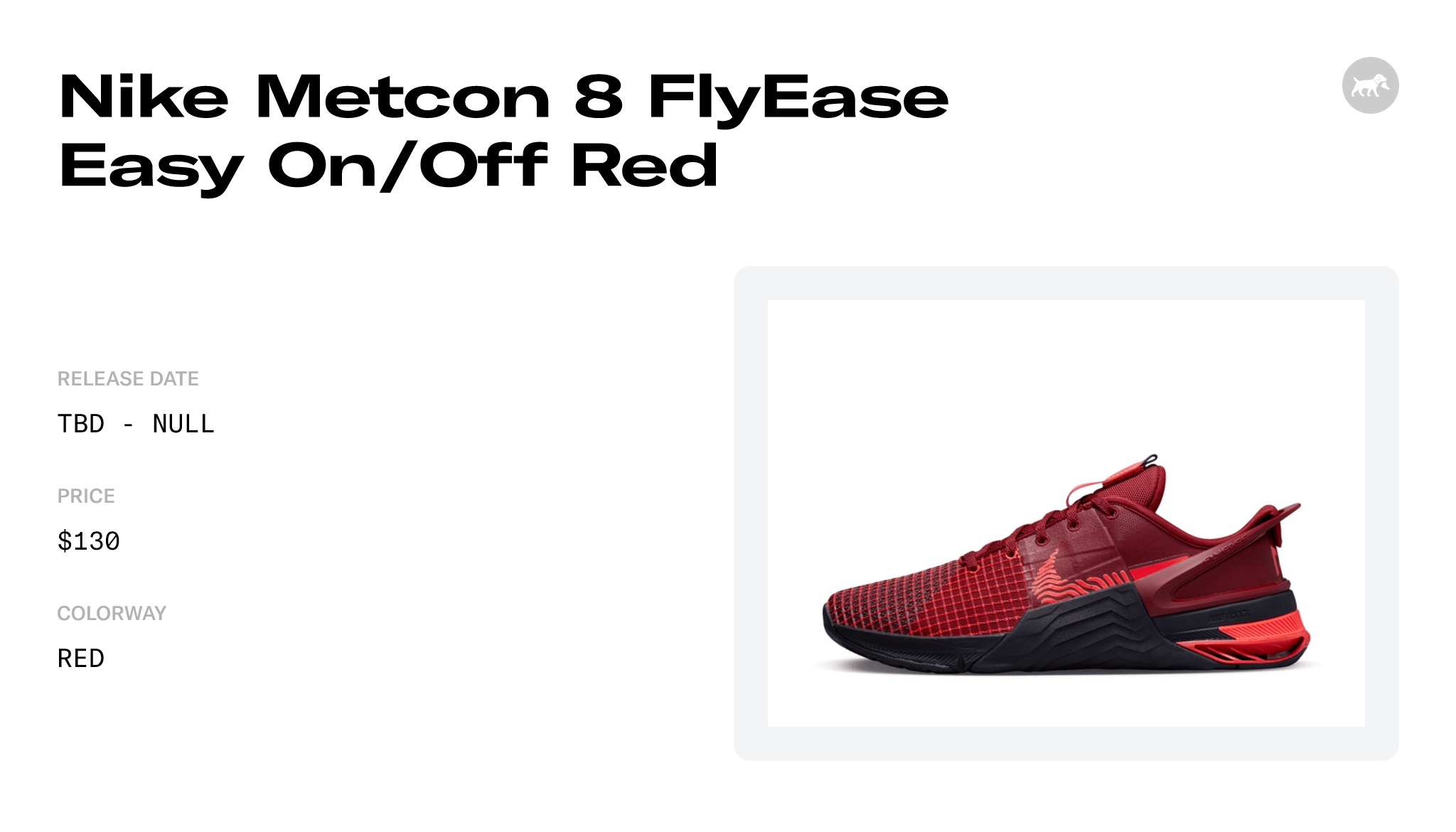 Nike Metcon 8 FlyEase Easy On/Off Red - DO9388-600 Raffles and Release Date