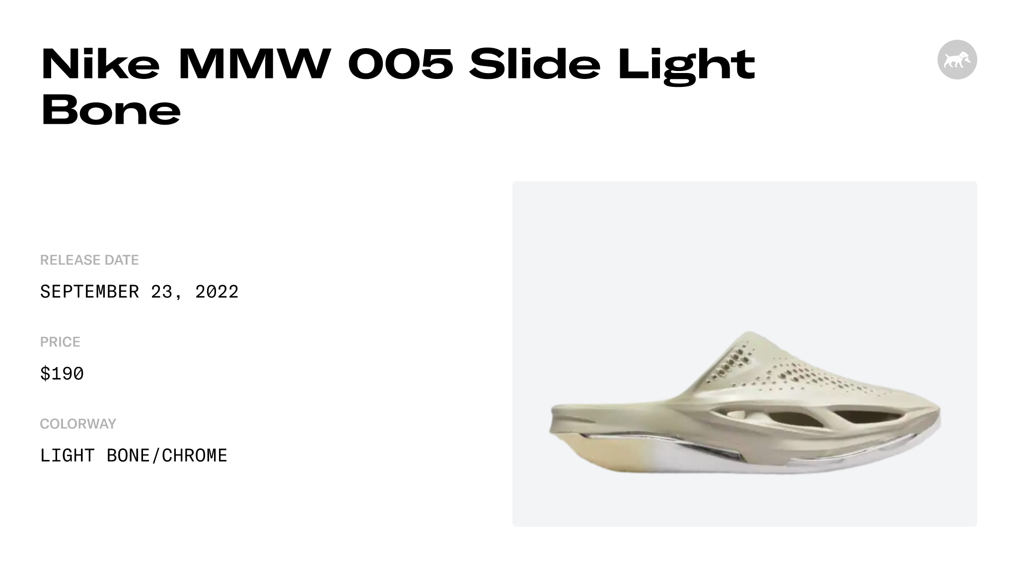 Nike Mmw Slide Light Bone Dh Raffles Where To Buy