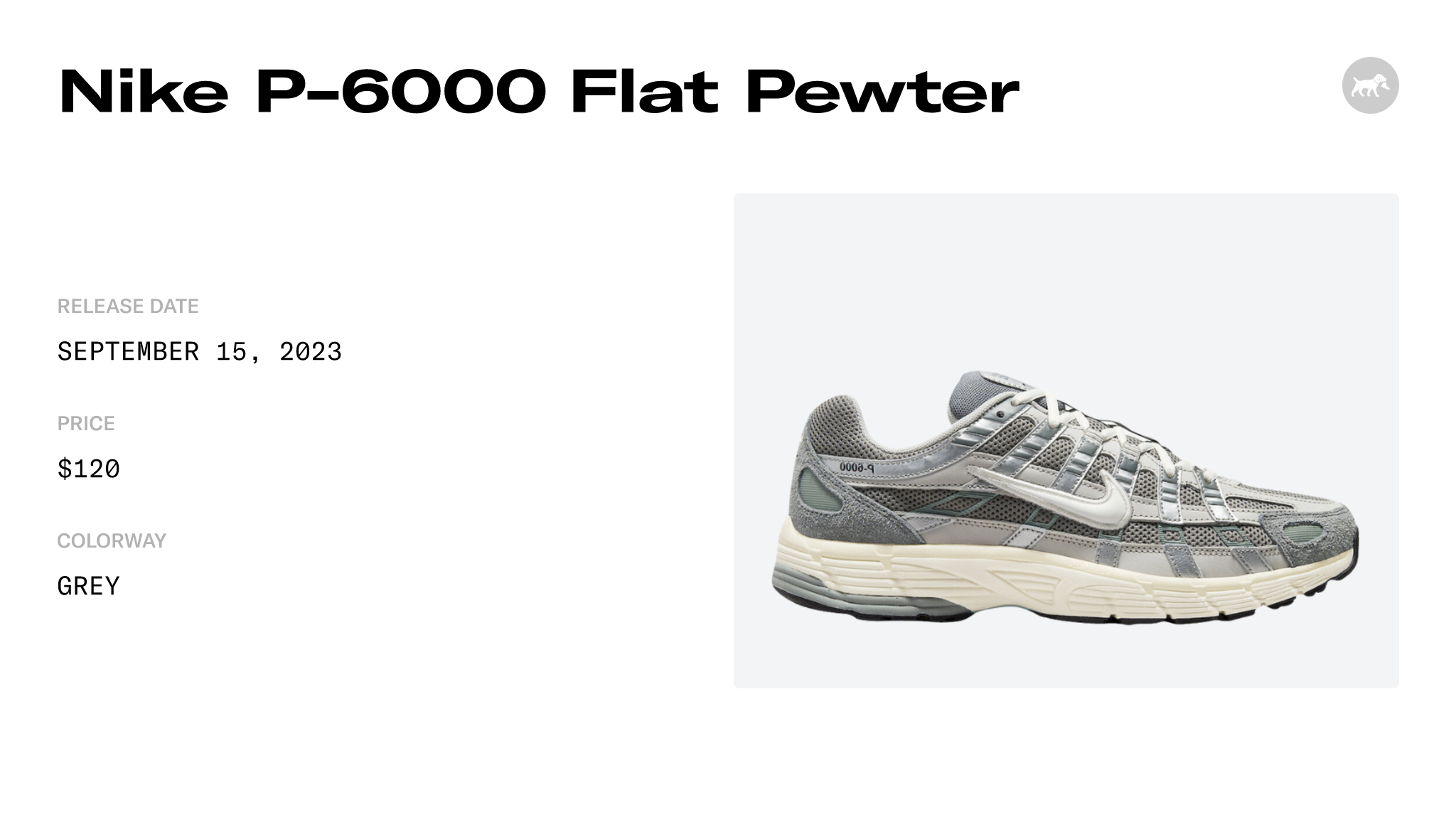 Nike P-6000 Flat Pewter - FN7509-029 Raffles & Where to Buy