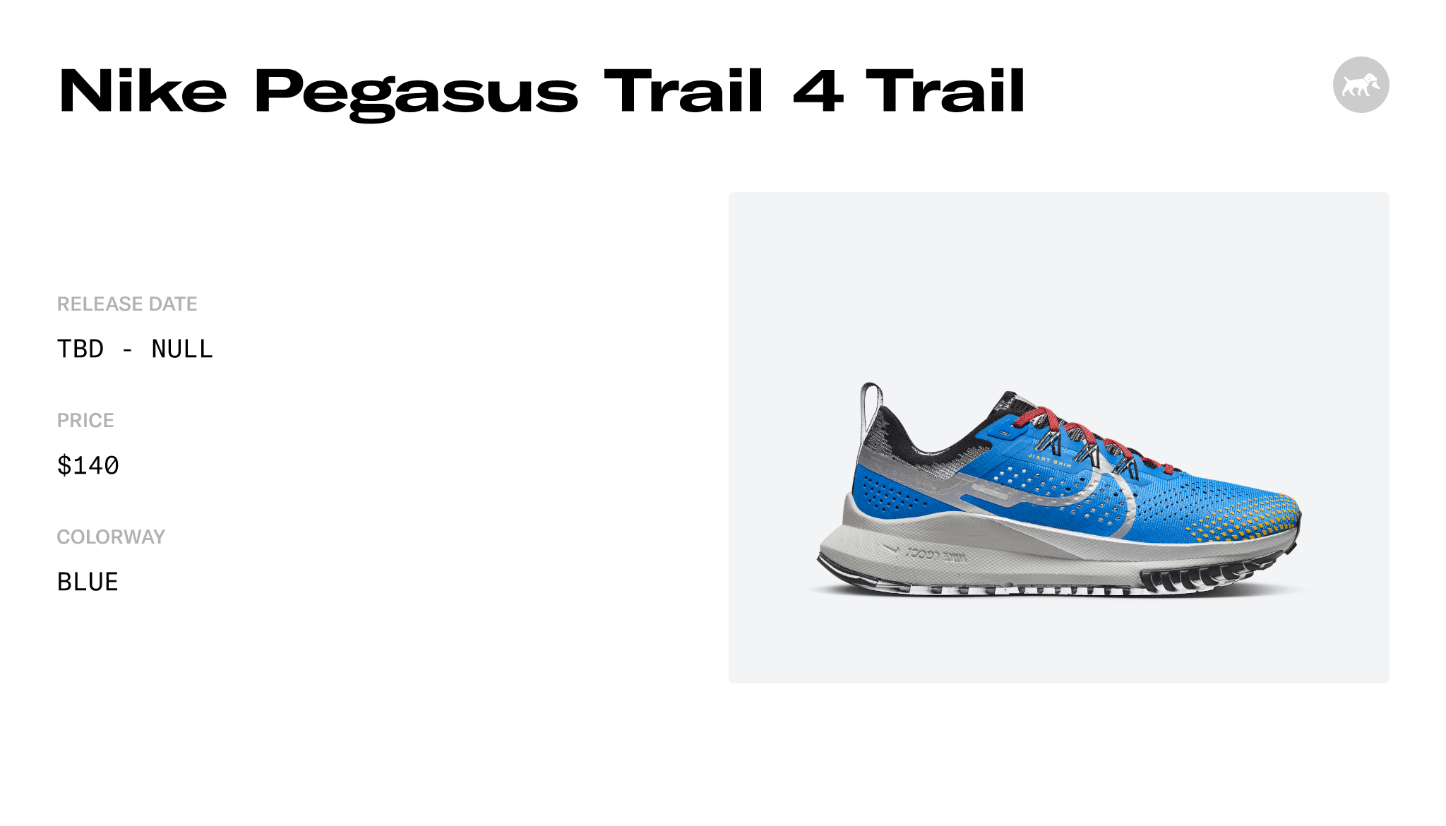 Nike Pegasus Trail 4 Trail - DJ6159-401 Raffles and Release Date