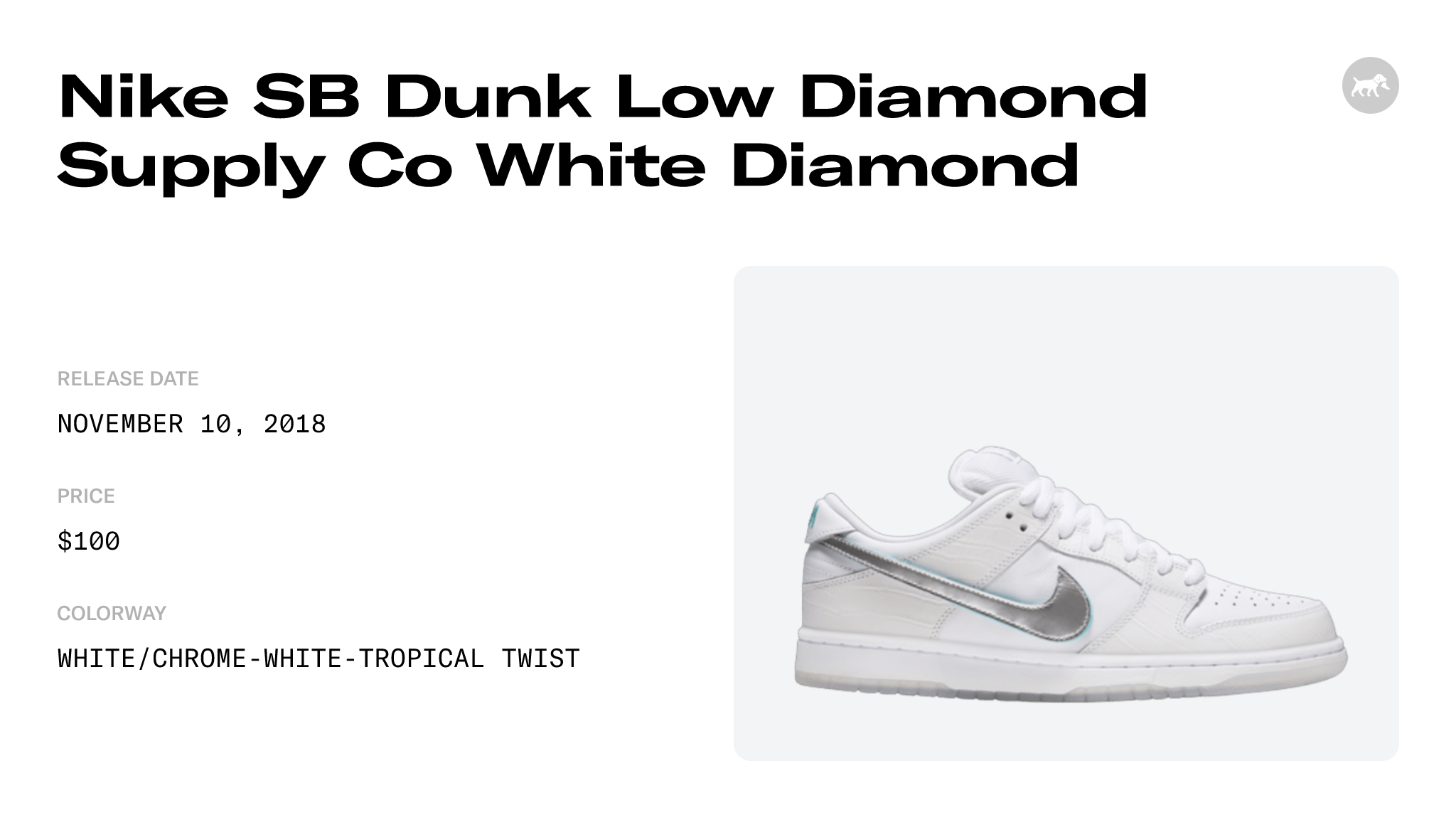 Nike SB Dunk Low Diamond Supply Co White Diamond - BV1310-100 Raffles and  Release Date