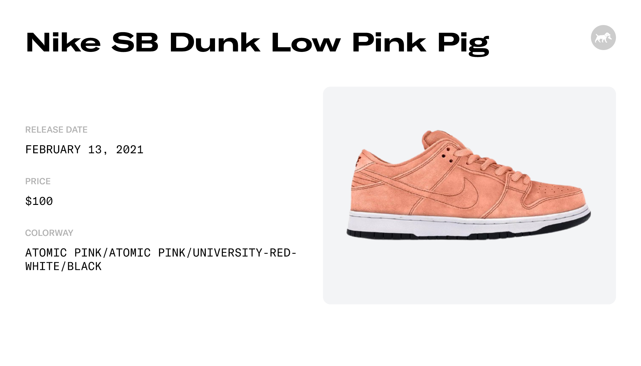 Nike SB Dunk Low Pink Pig - CV1655-600 Raffles and Release Date