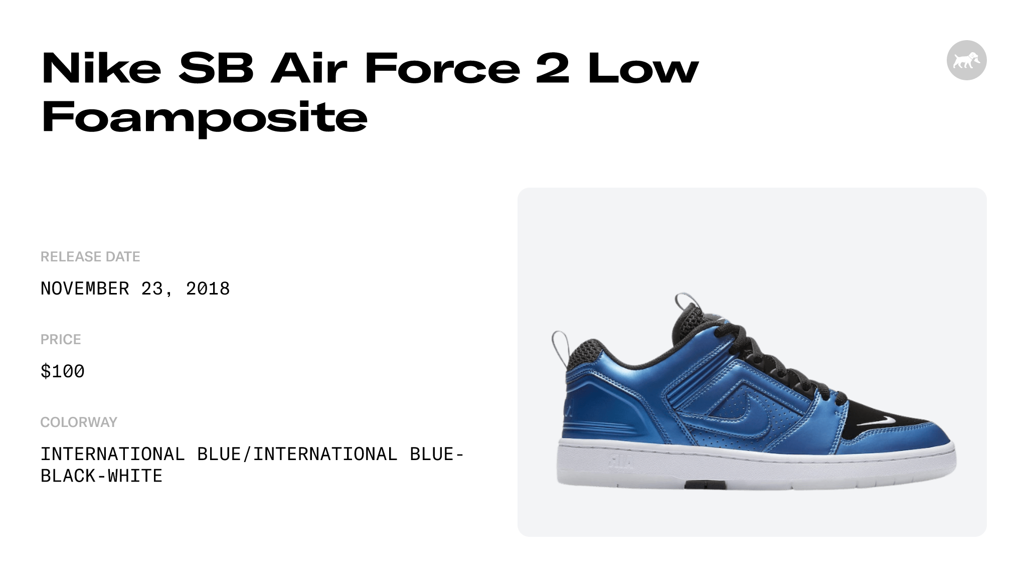 Nike SB Air Force 2 Low Foamposite Release