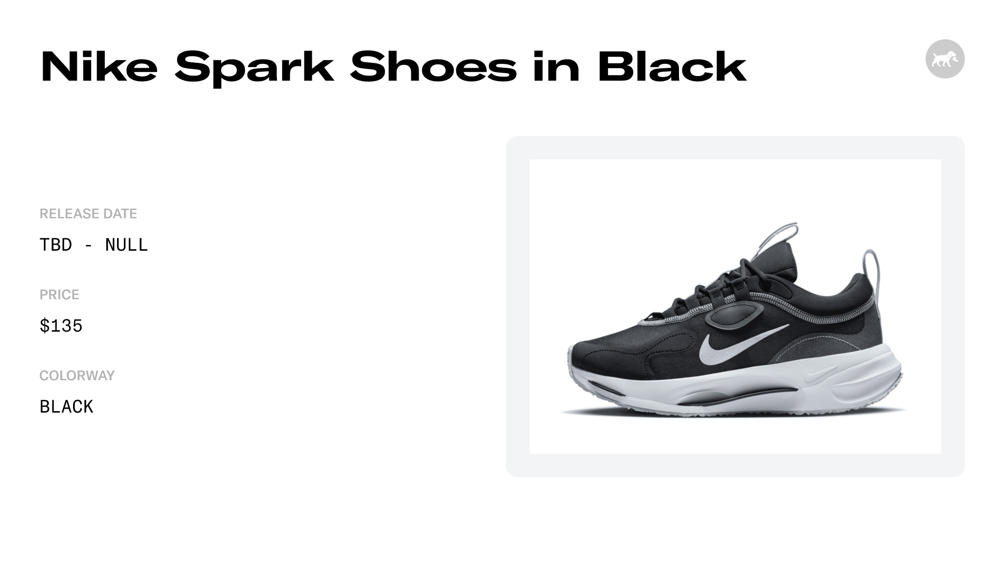 Nike Spark Shoes in Black - DJ6945-005 Raffles and Release Date
