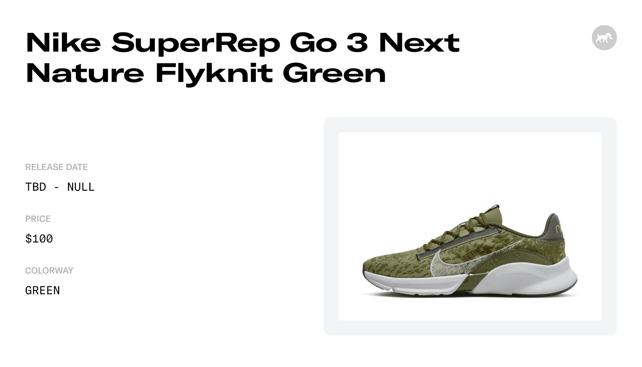 Nike SuperRep Go 3 Next Nature Flyknit Green - DH3394-300 Raffles and ...