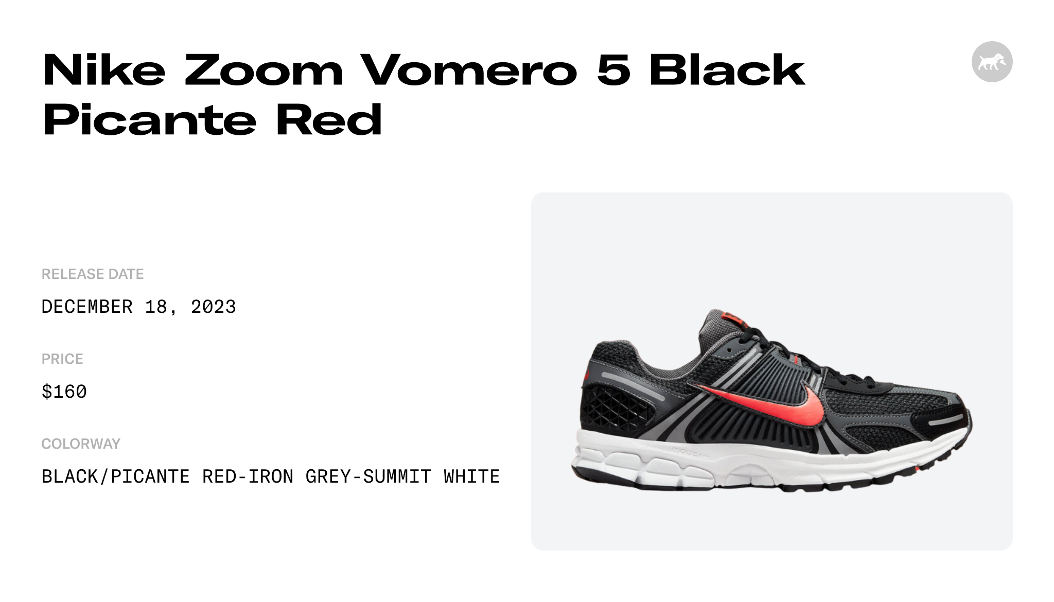Nike Zoom Vomero 5 Black Picante Red - FB9149-001 Raffles and ...