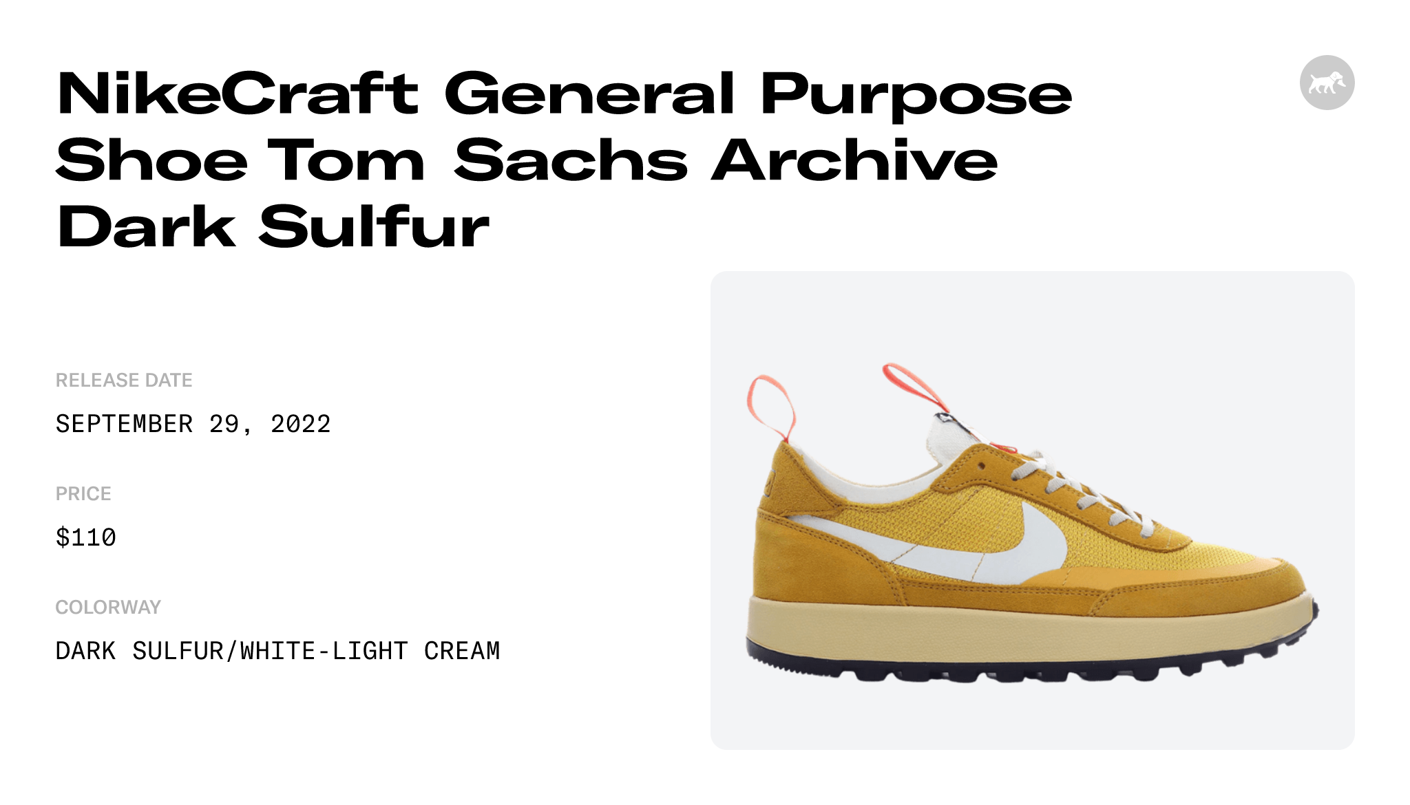 Tom Sachs x NikeCraft General Purpose Shoe DA6672-700