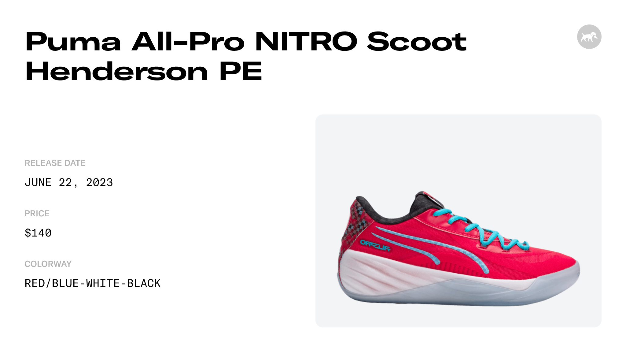 Puma All-Pro NITRO Scoot Henderson PE - 379300-01 Raffles and Release Date