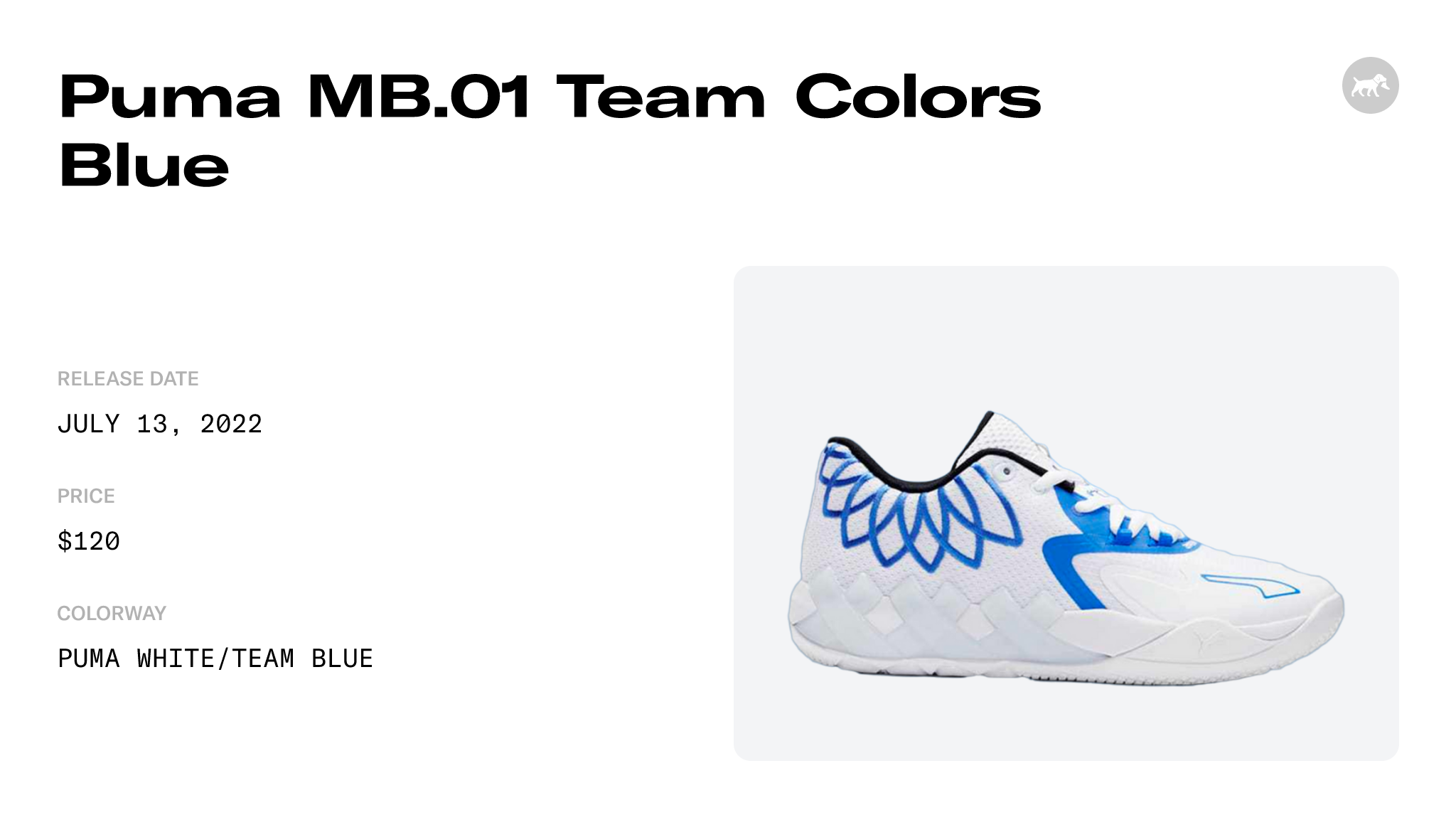 Puma MB.01 Team Colors Blue - 376941-11 Raffles and Release Date