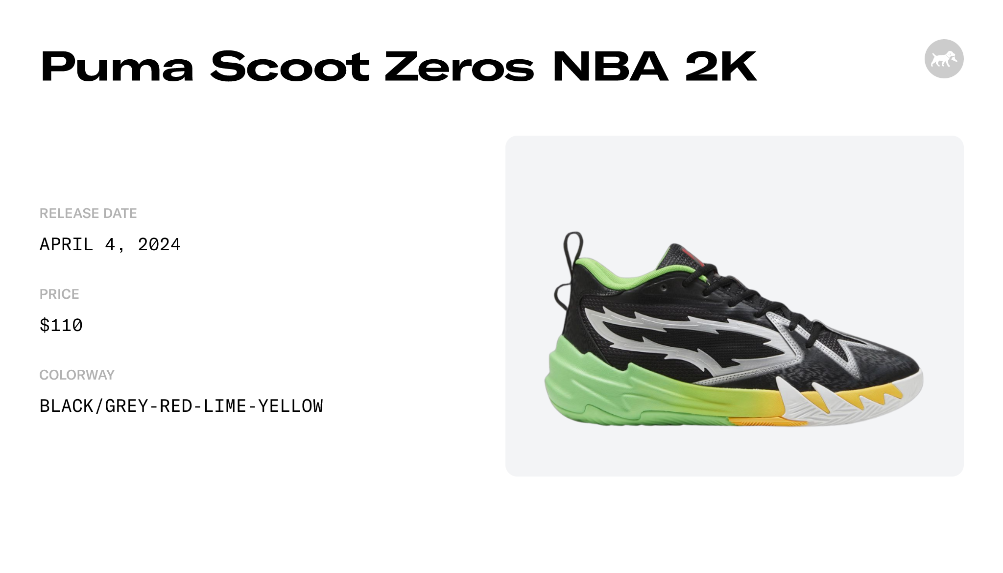 Puma Scoot Zeros NBA 2K - 309841-01 Raffles and Release Date
