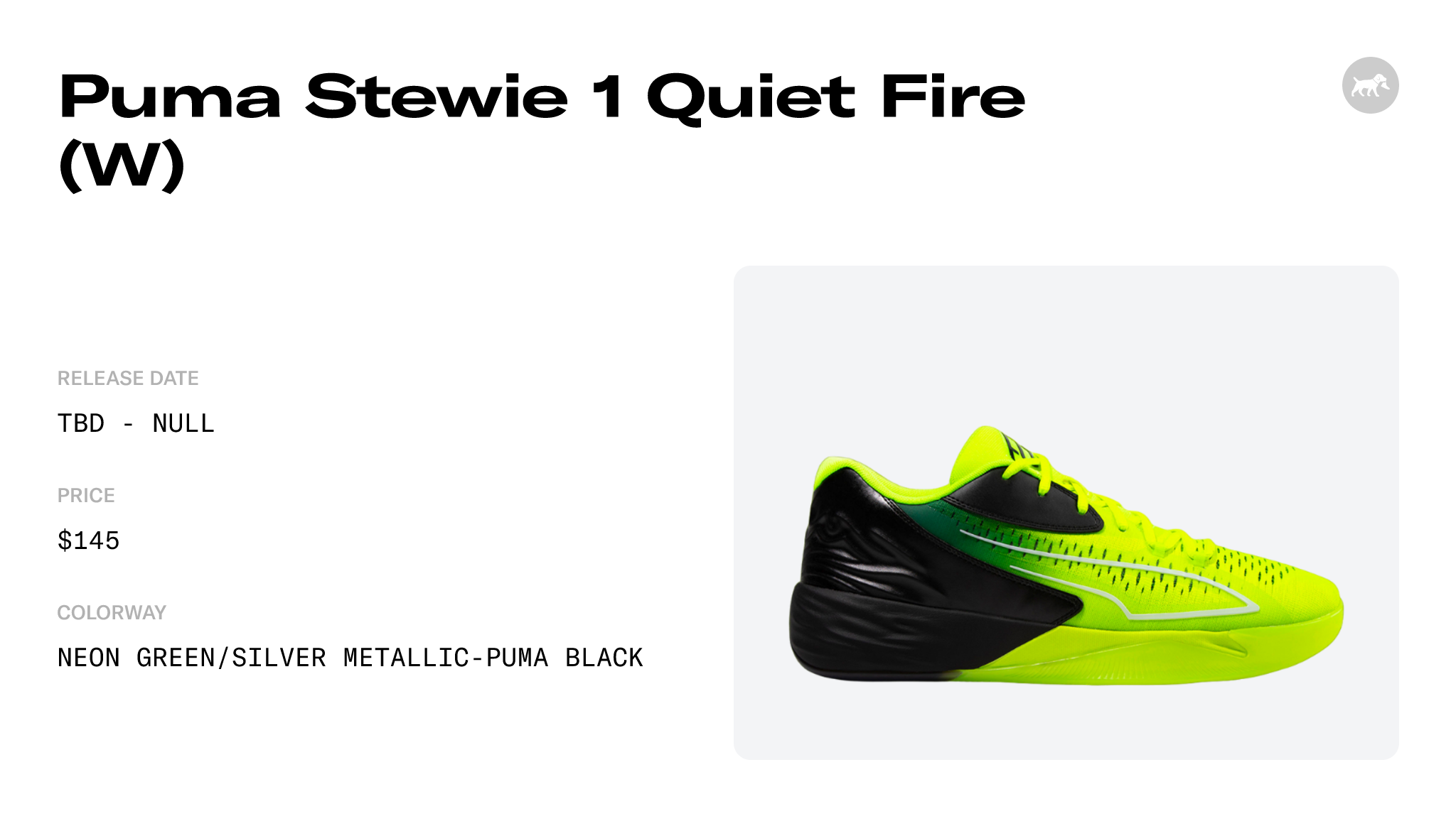 Puma Stewie 1 Quiet Fire (W) Raffles and Release Date