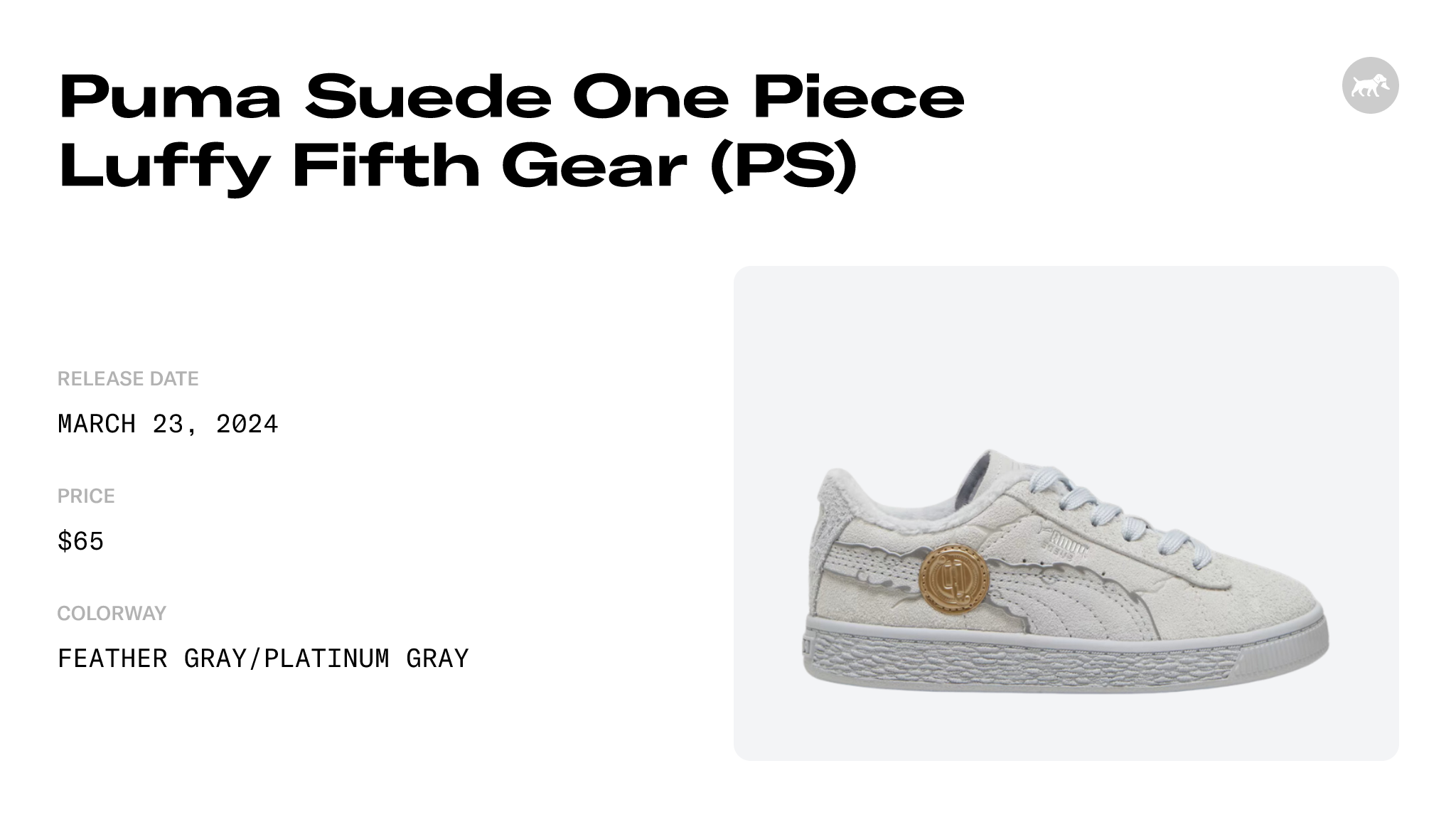 Puma Suede One Piece Luffy Fifth Gear (PS) - 396721-01 Raffles and ...