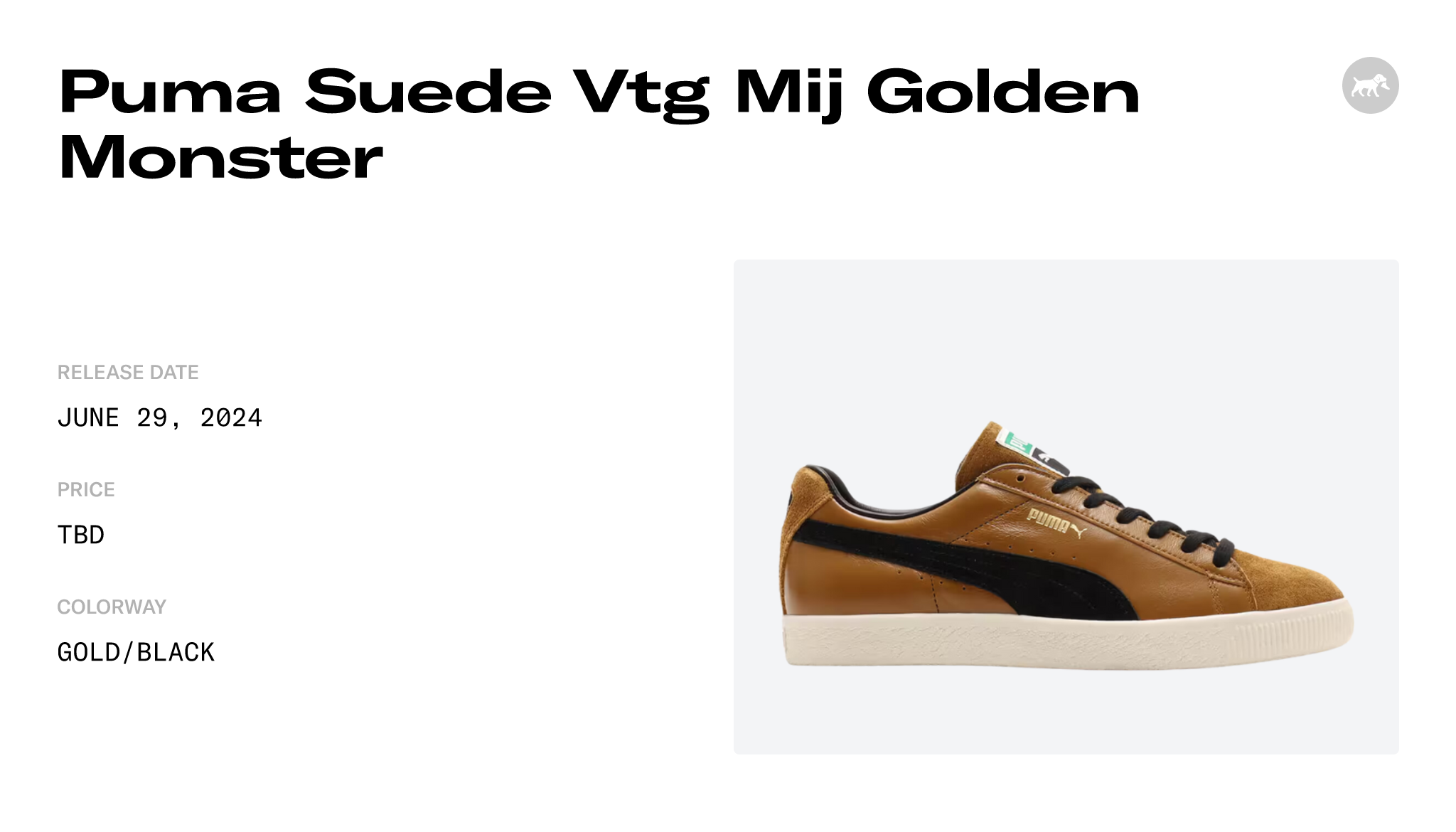 Puma Suede Vtg Mij Golden Monster - 401100-01 Raffles & Where to Buy