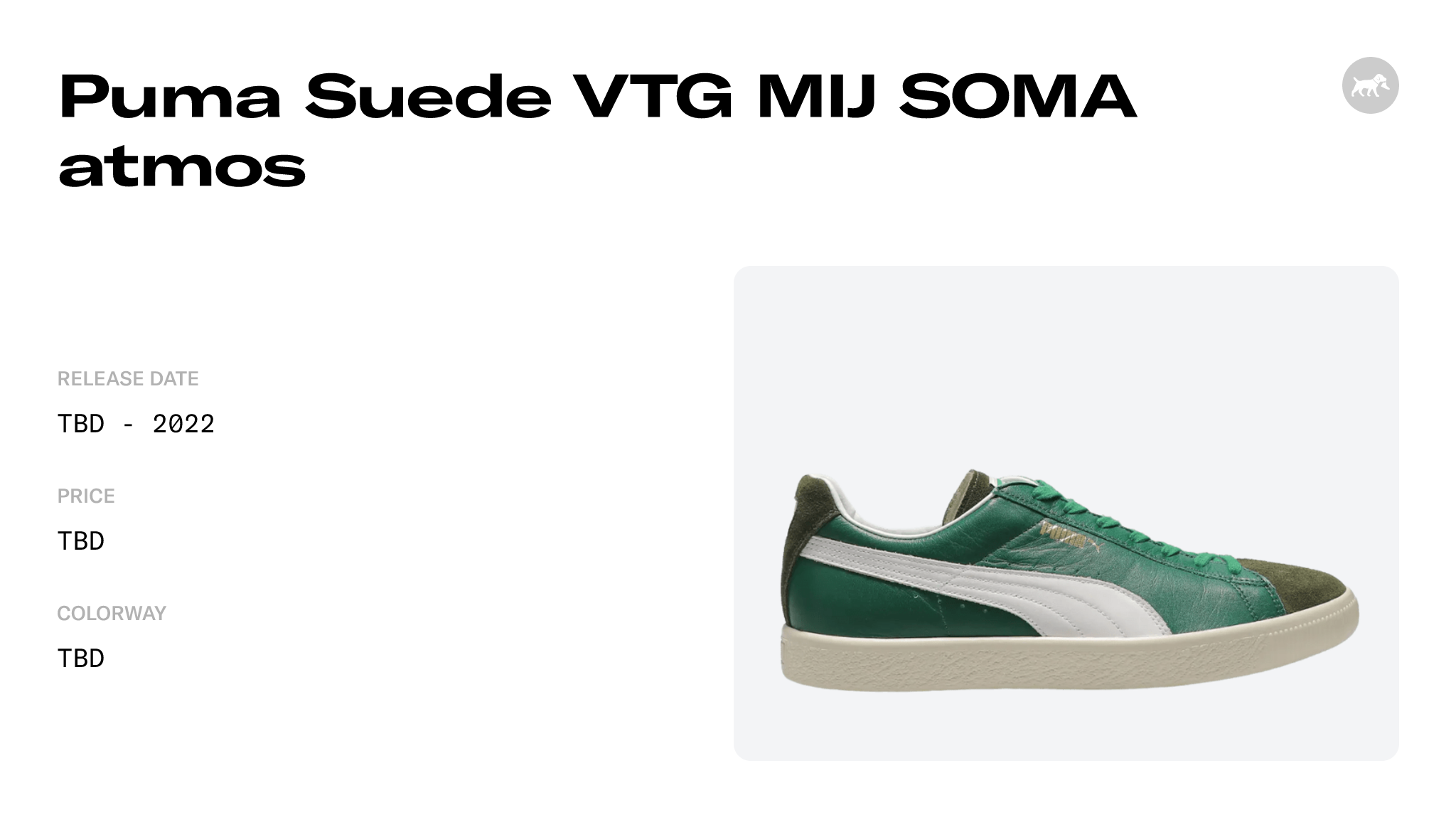 Puma Suede VTG MIJ SOMA atmos - 394682-01 Raffles and Release Date