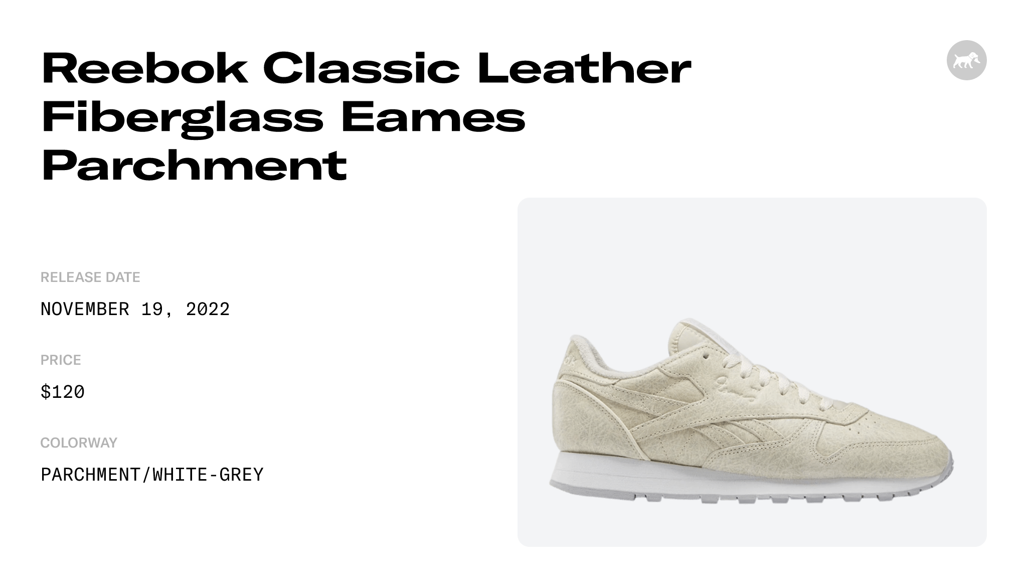 Reebok Classic Leather Fiberglass Eames Parchment - FZ5861 Raffles