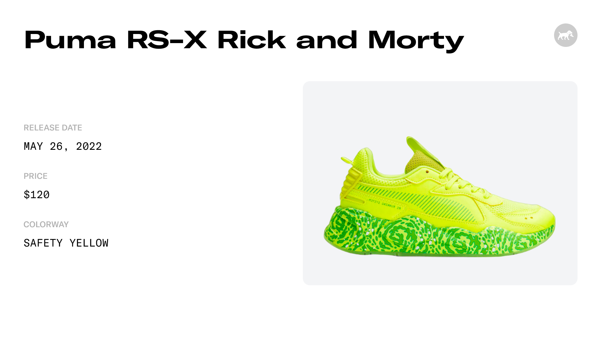 Puma RS-X Rick and Morty - 386781-01 Raffles and Release Date