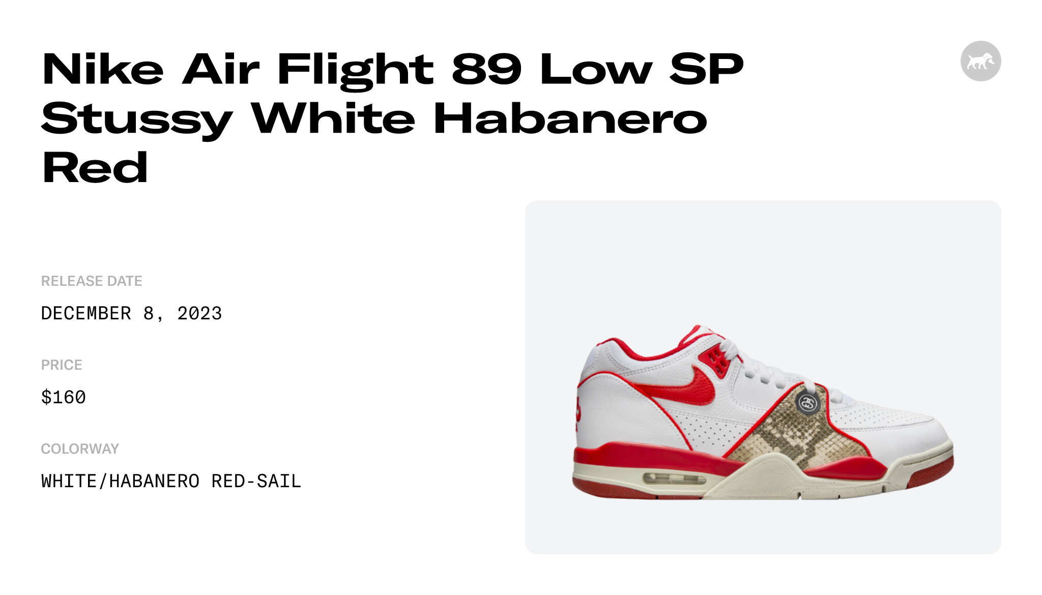 Nike Air Flight 89 Low SP Stussy White Habanero Red - FD6475-101 ...