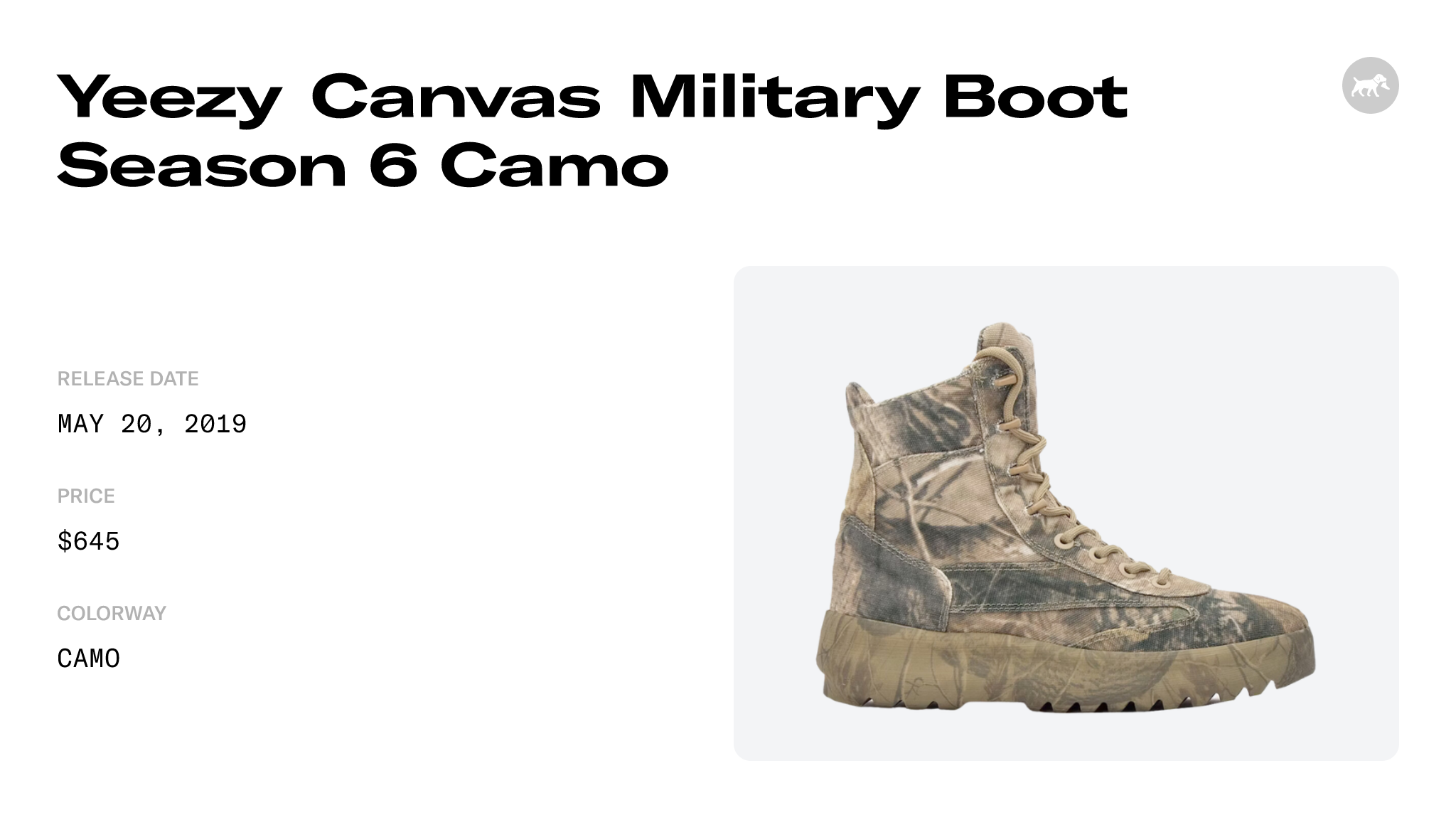 Yeezy canvas cheap military boot