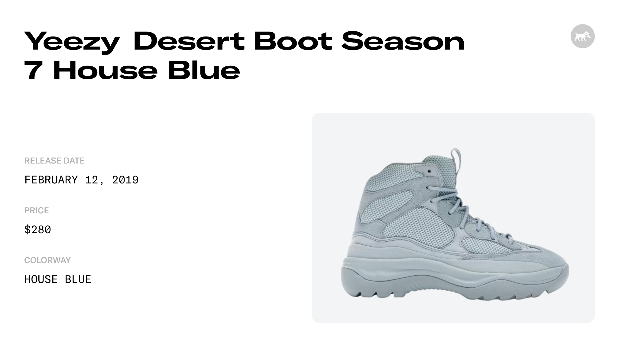 Buy Yeezy Season 7 Desert Boot 'House Blue' - YZ7MF7003 202